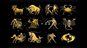 Illustration representing horoscope symbols and the Forer effect and how vague personality descriptions feel personally accurate