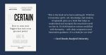 Carol Dweck endorsement for Uncertain by Arie Kruglanski: "This is the book we've been waiting for... a book for our time.