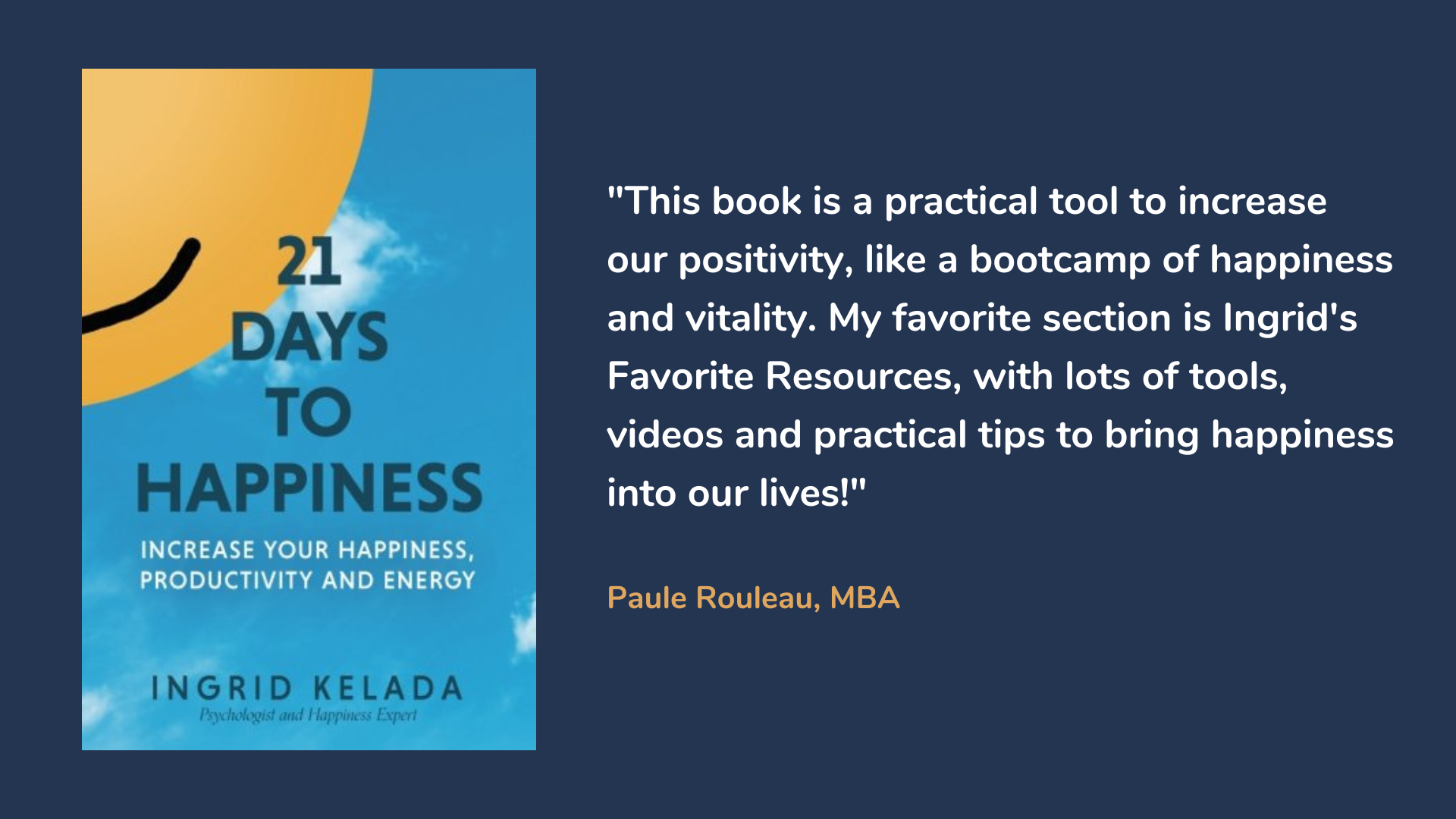 21 Days to Happiness: Increase Your Happiness, Productivity and Energy, book cover