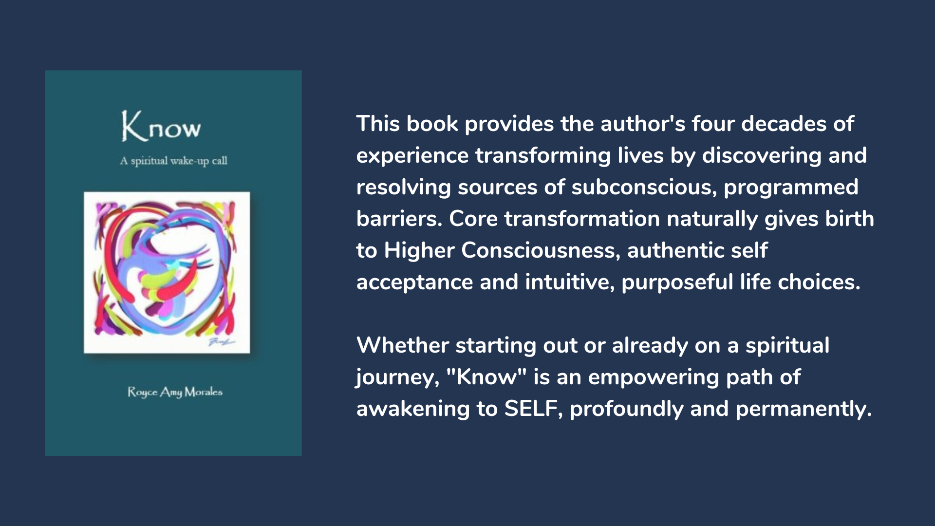 Know: A spiritual wake-up call, book cover and description.