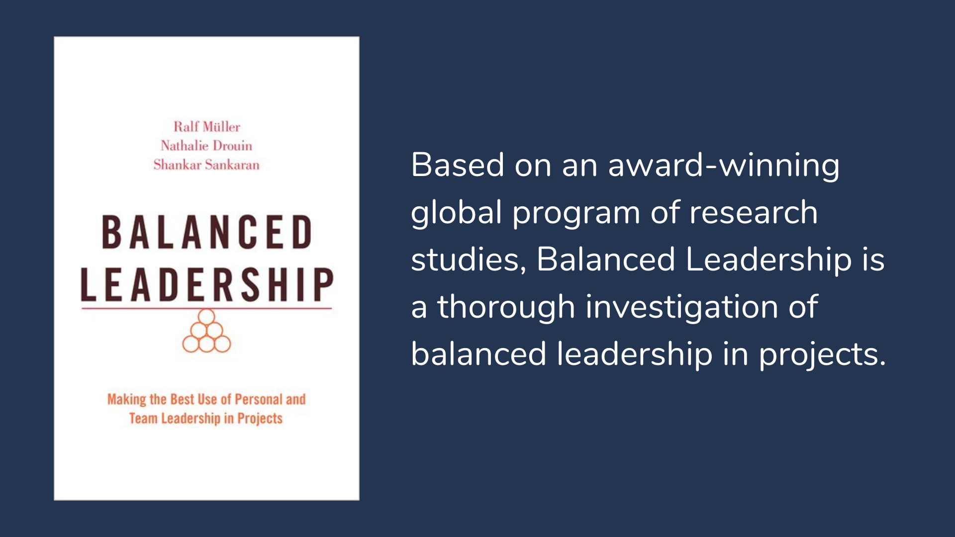 Balanced Leadership: Making the Best Use of Personal and Team Leadership in Projects. Book cover and description.