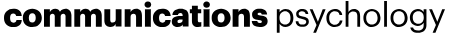 Banner for Communications Psychology journal, an open access publication from Nature Portfolio covering psychological science