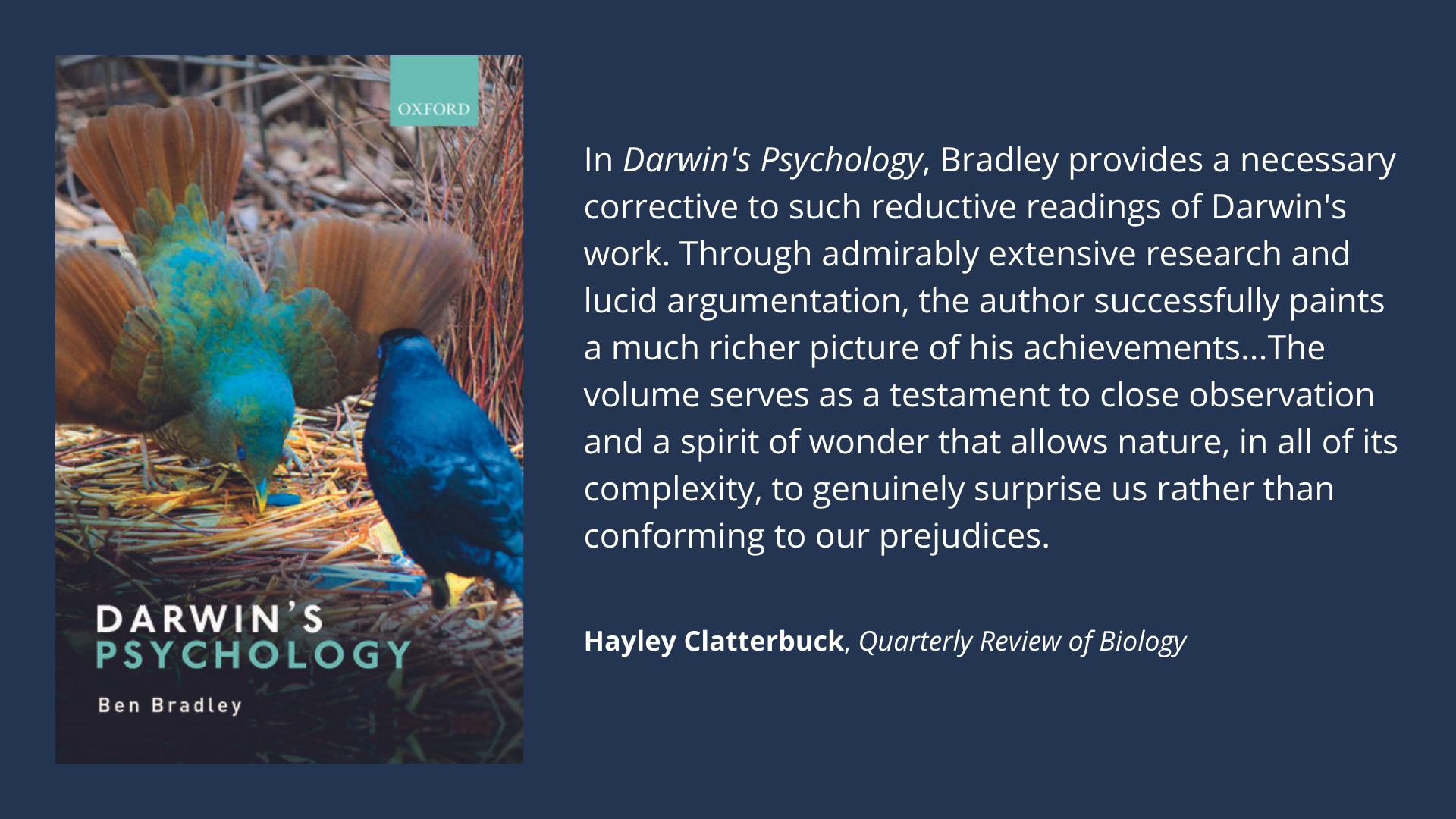 Darwin's Psychology: The Theatre of Agency, book cover and description.
