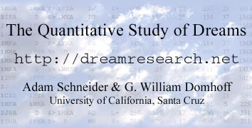 The Quantitative Study of Dreams