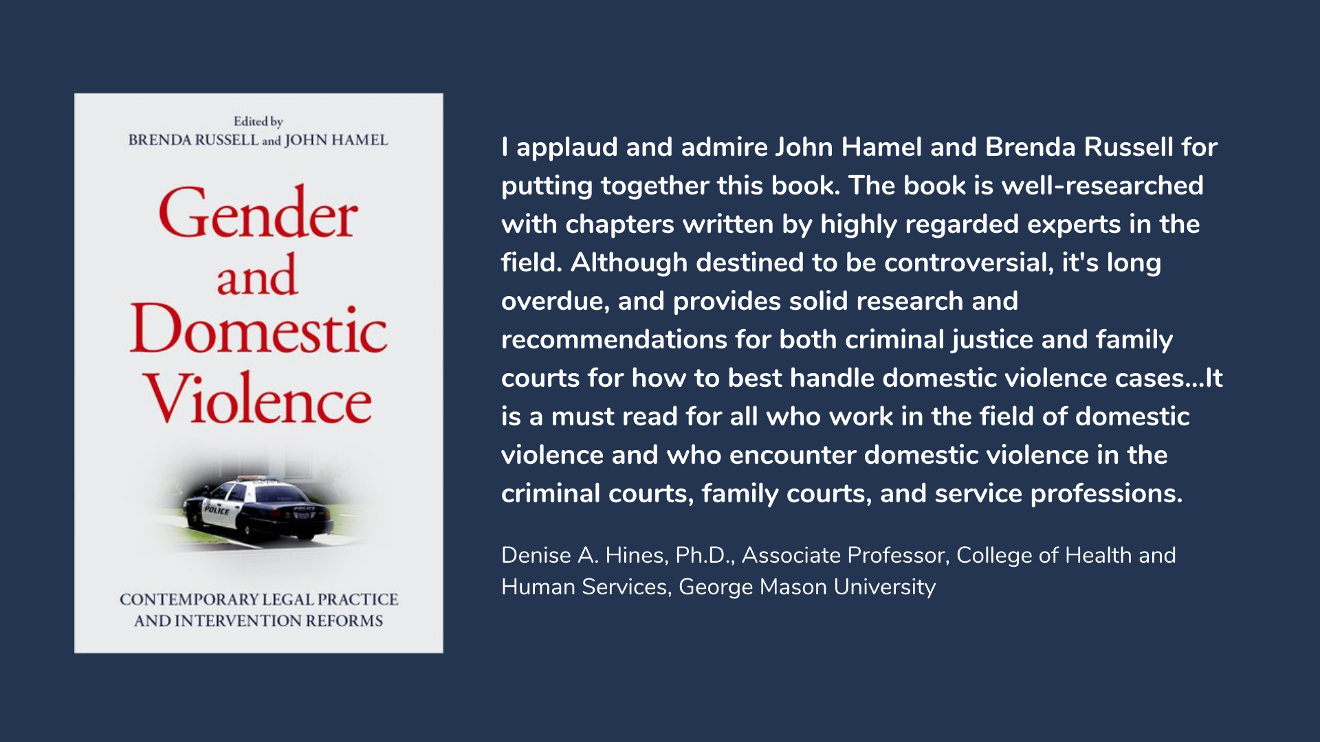 Gender and Domestic Violence: Contemporary Legal Practice and Intervention Reforms, book cover and description.