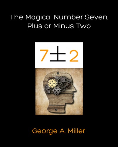 The Magical Number Seven, Plus or Minus Two