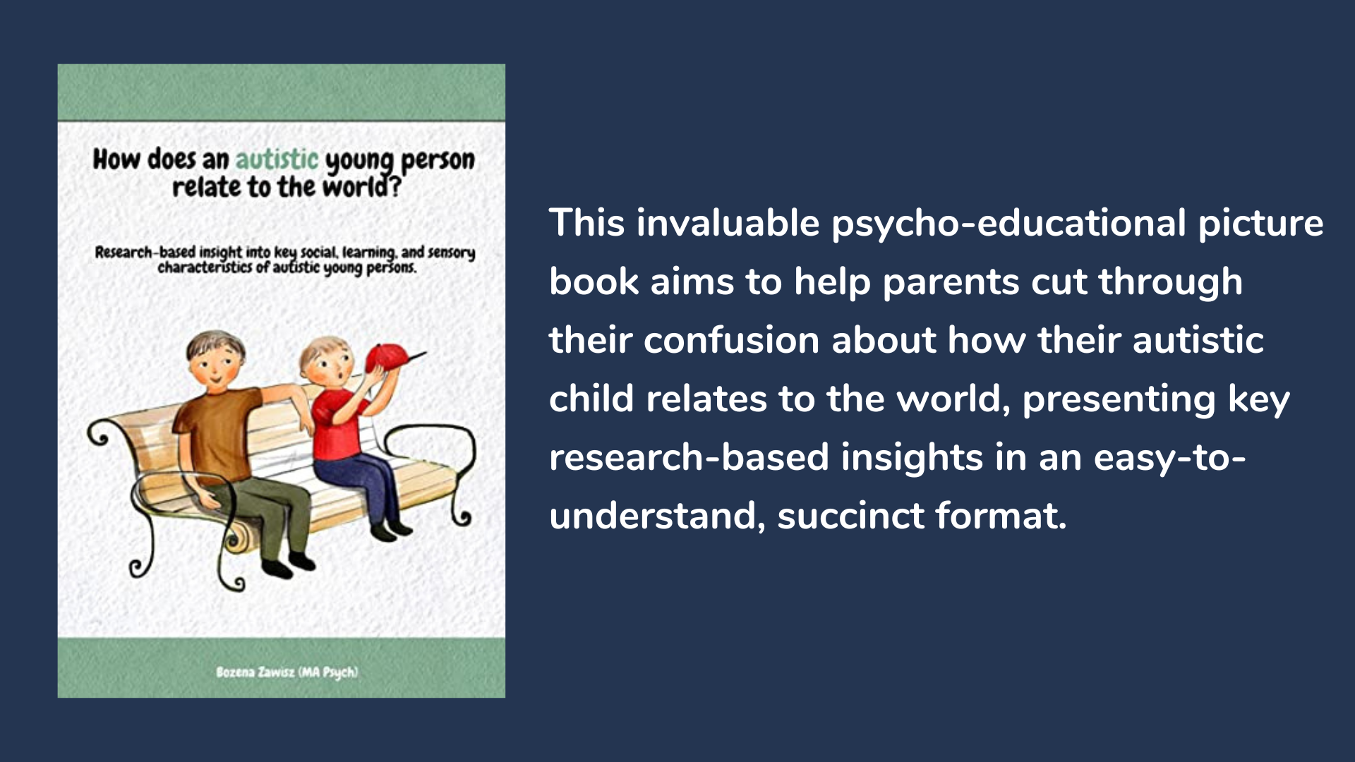 How Does an Autistic Young Person Relate to the World? Book cover and description