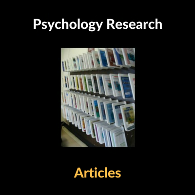 new research articles in psychology