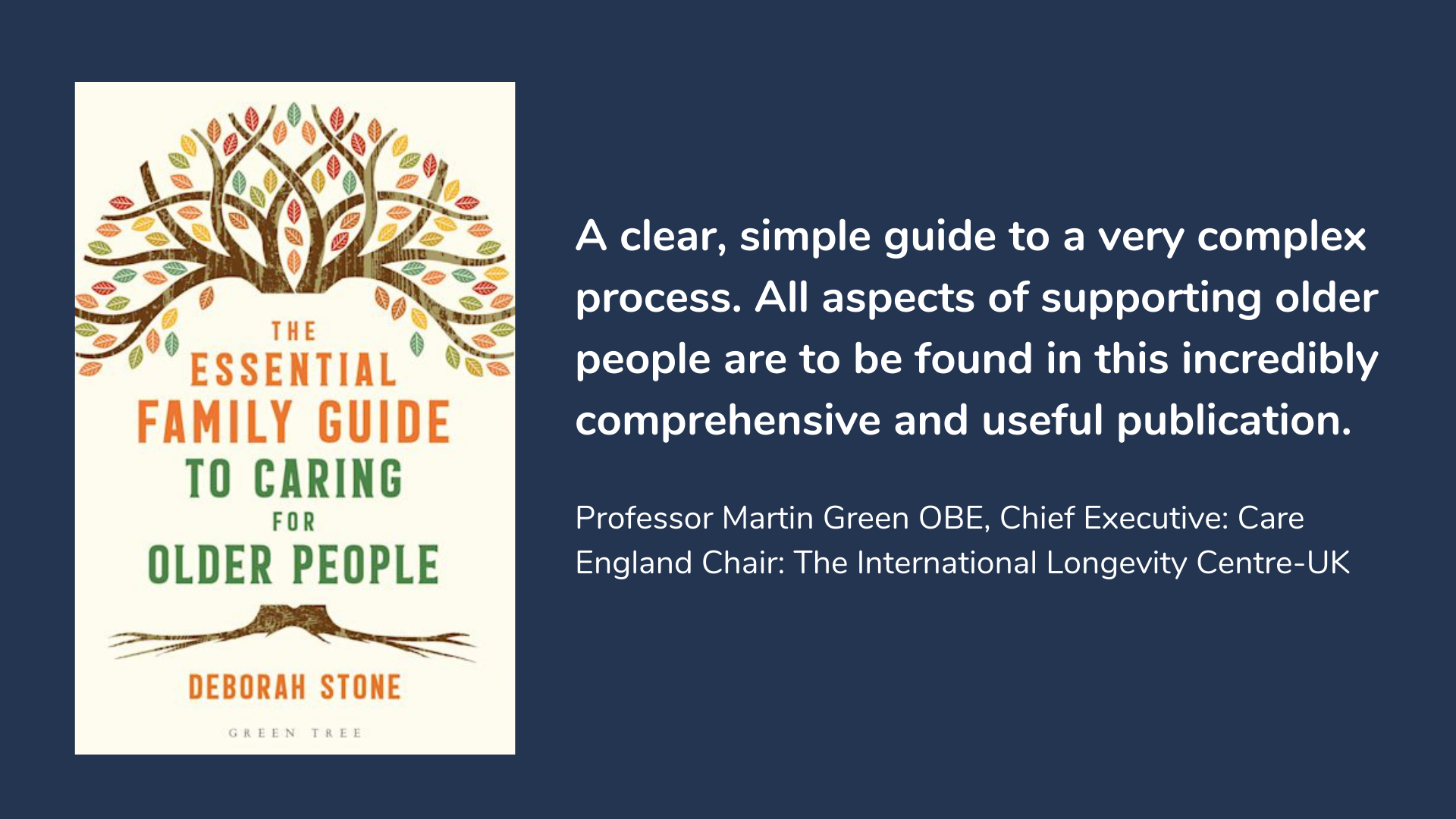 The Essential Family Guide to Caring for Older People, book cover and description.
