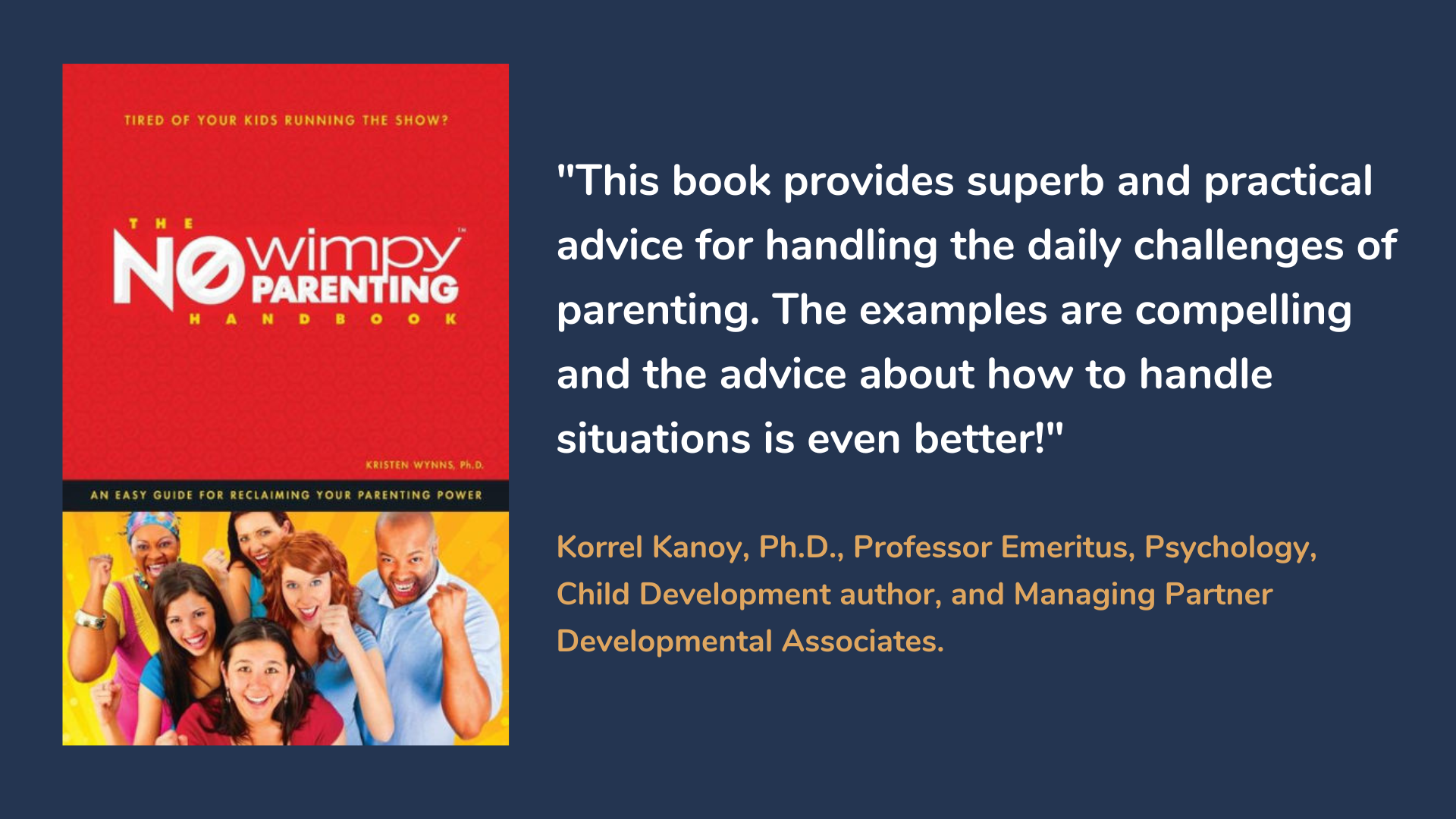 The No Wimpy Parenting Handbook, book cover and description