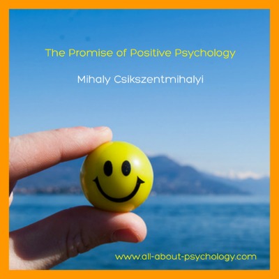 The Promise of Positive Psychology