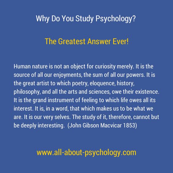 Why do you study psychology?