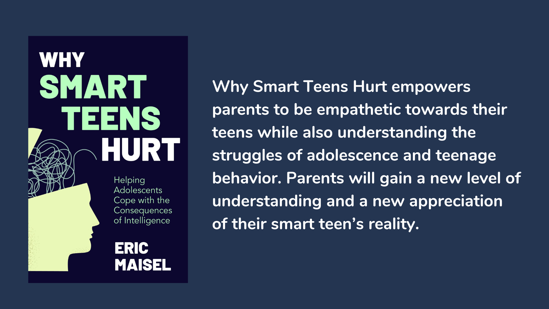 Why Smart Teens Hurt, book cover and description.