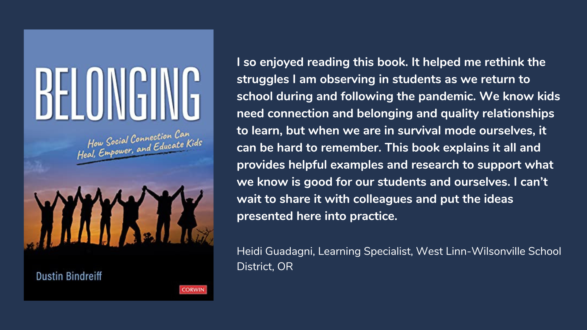 Belonging: How Social Connection Can Heal, Empower, and Educate Kids, book cover and review