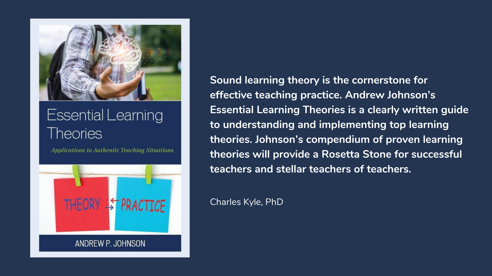 Essential Learning Theories: Applications to Authentic Teaching Situations, book cover and description.