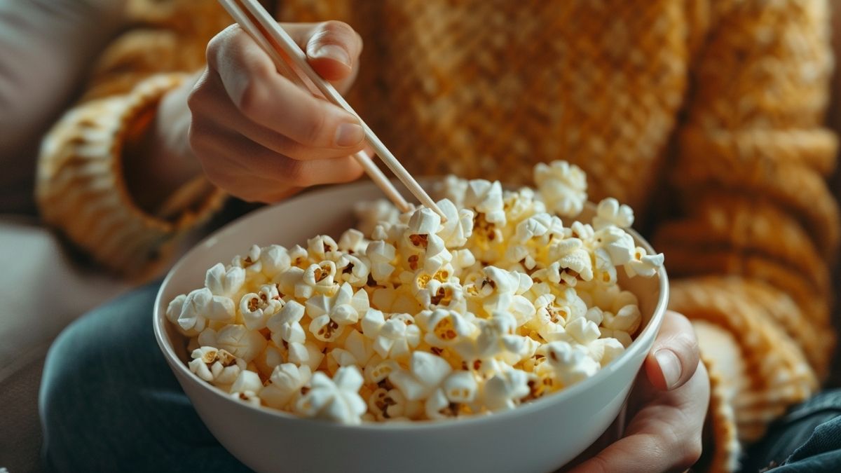 Eating popcorn with chopsticks as an example of hedonic adaptation Eating popcorn with chopsticks as an example of hedonic adaptation