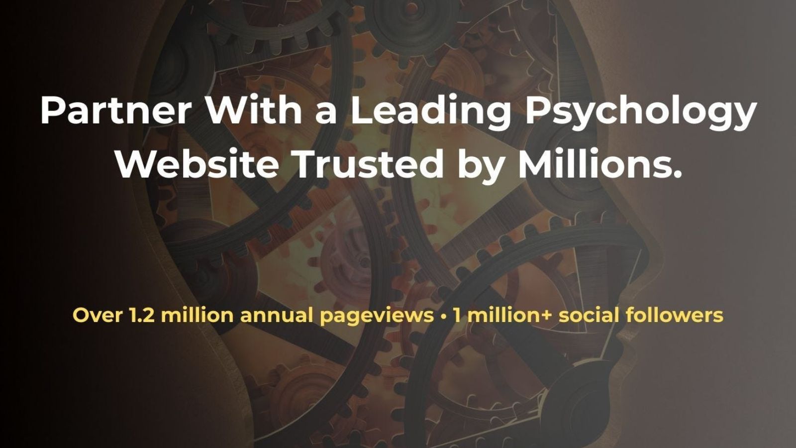 All‑About‑Psychology advertising banner with a gear‑filled head silhouette and the headline ‘Partner With a Leading Psychology Website Trusted by Millions.