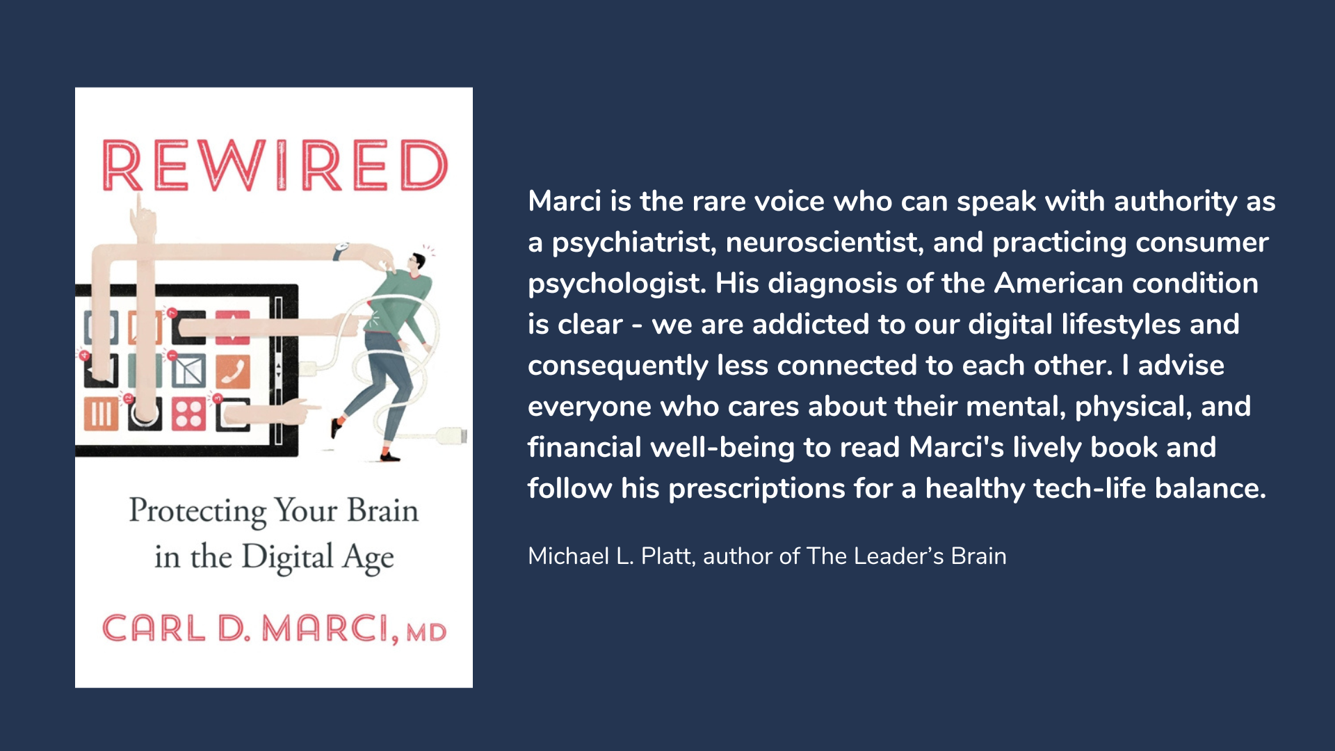 Rewired: Protecting Your Brain in the Digital Age, book cover and description.