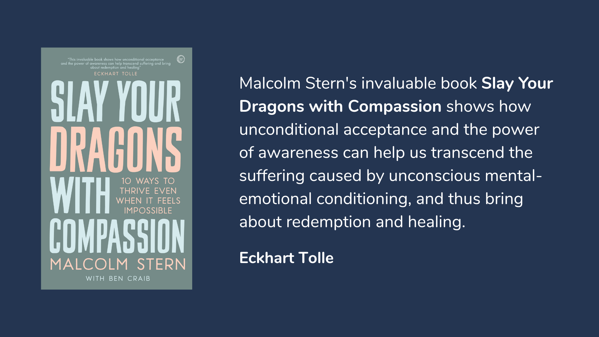 Slay Your Dragons With Compassion: Ten Ways To Thrive Even When It Feels Impossible, book cover and description.