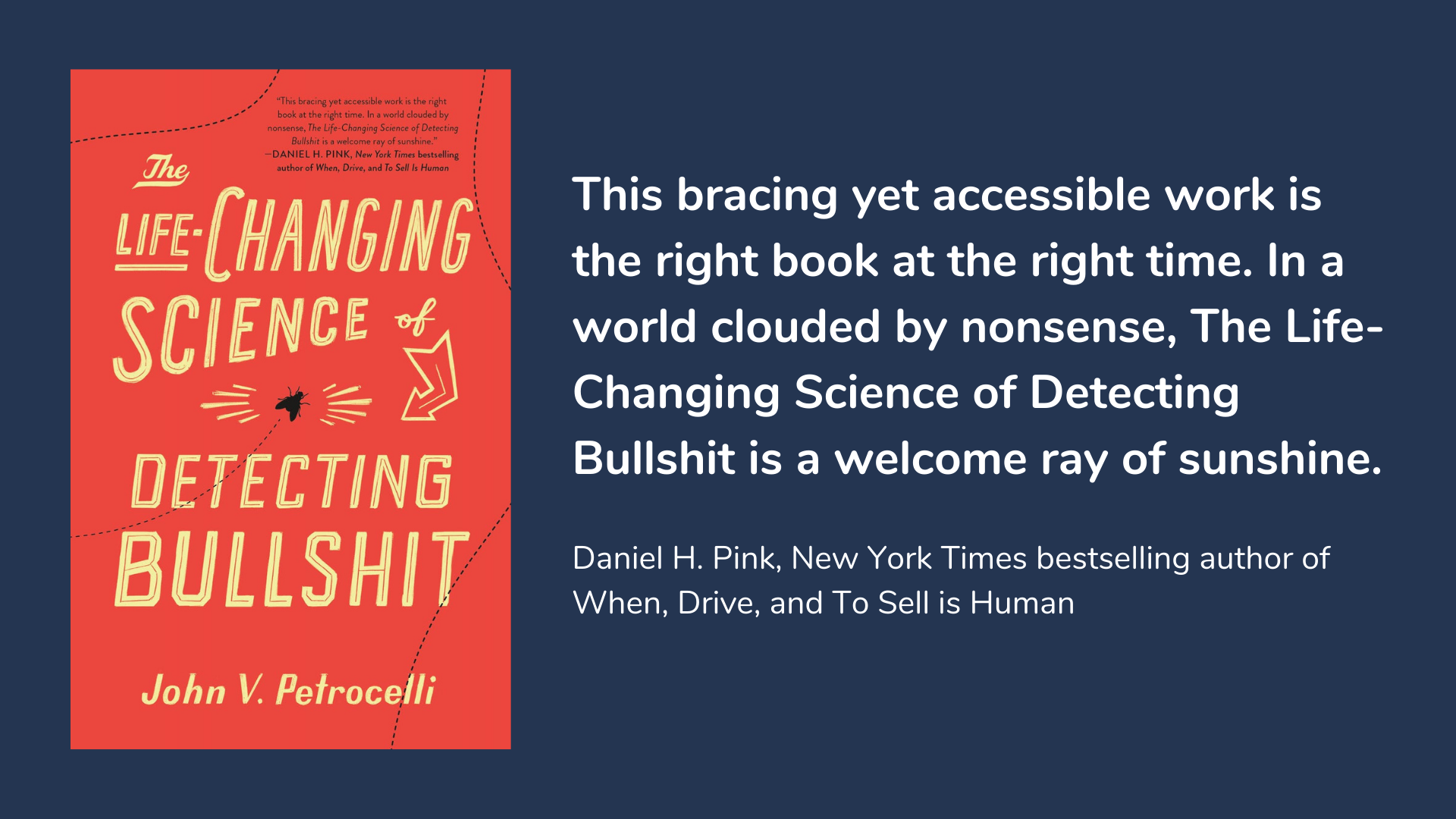 The Life-Changing Science of Detecting Bullshit, book cover and description.