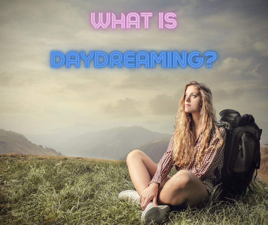 Photo of young woman daydreaming.